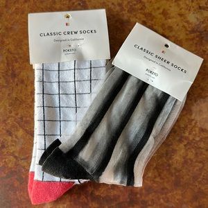 Great stocking stuffers! 2pairs Classic crew socks & Classic sheer socks